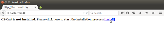 CS-Cart/Multi-Vendor browser installation.