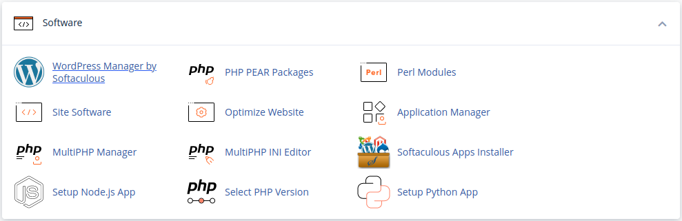 The location of Softaculous Apps Installer in cPanel.