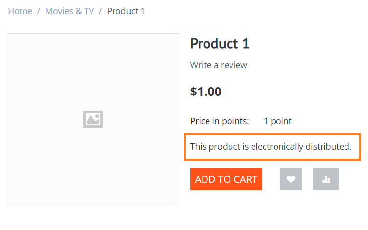 A downloadable product on the storefront in CS-Cart.