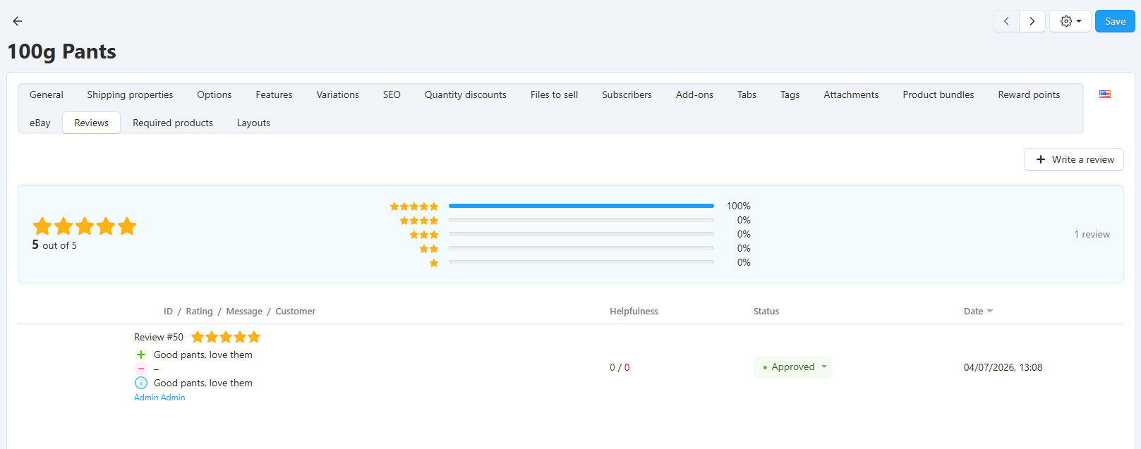 Product reviews.