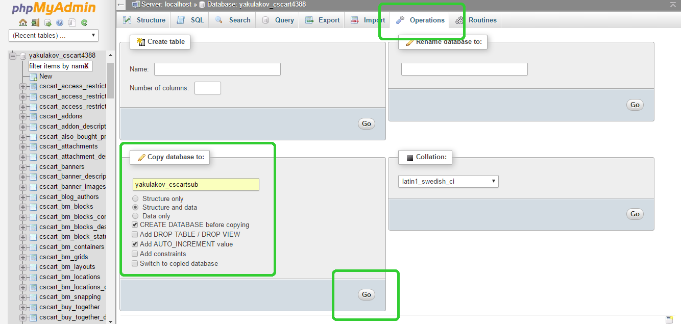 Copy the database of your main store.