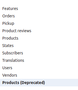 Switch between the types of data you want to import or export by using the menu on the right.