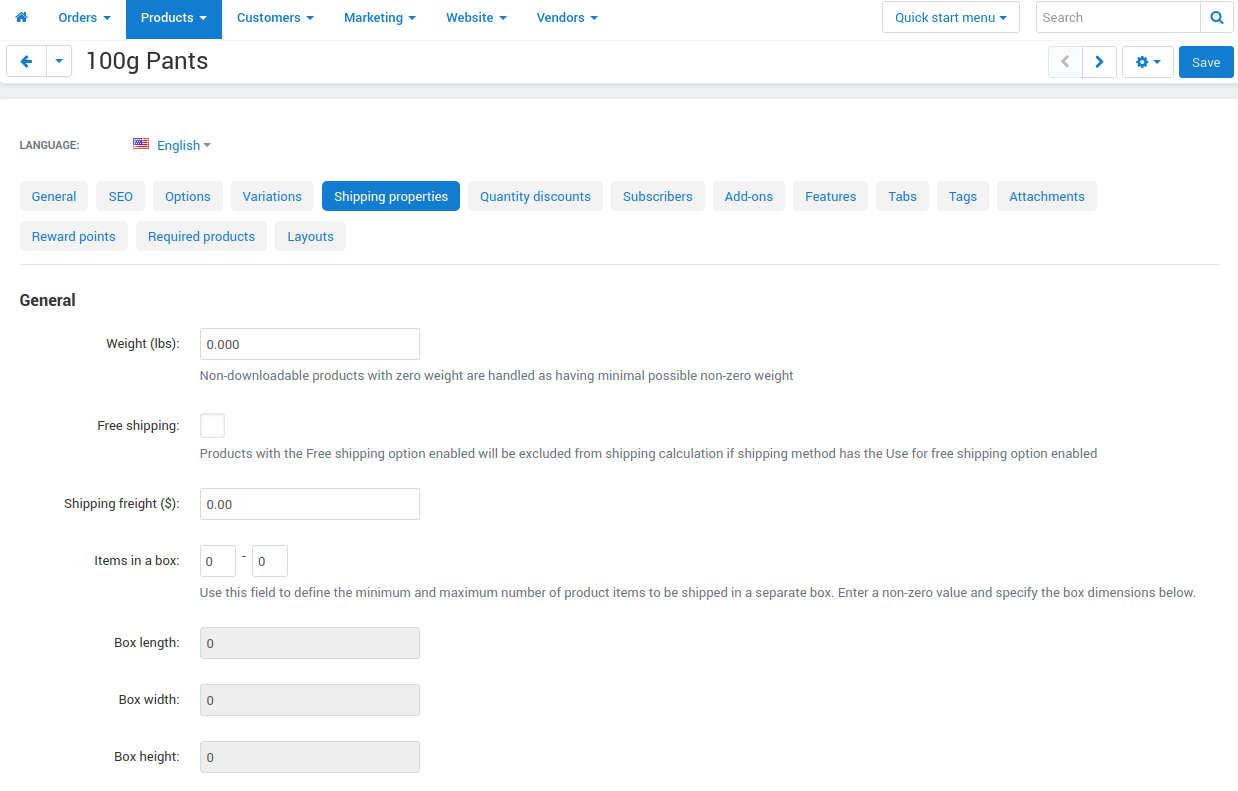 Shipping cost per item in CS-Cart and Multi-Vendor.