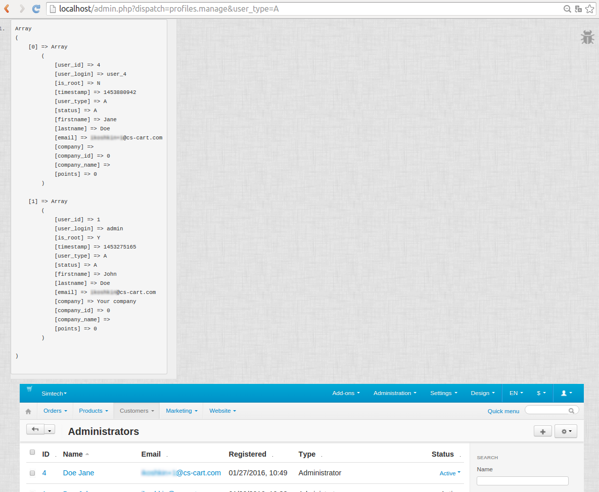 If you add fn_print_r() to a controller, you will see the attribute of the function on the corresponding page.