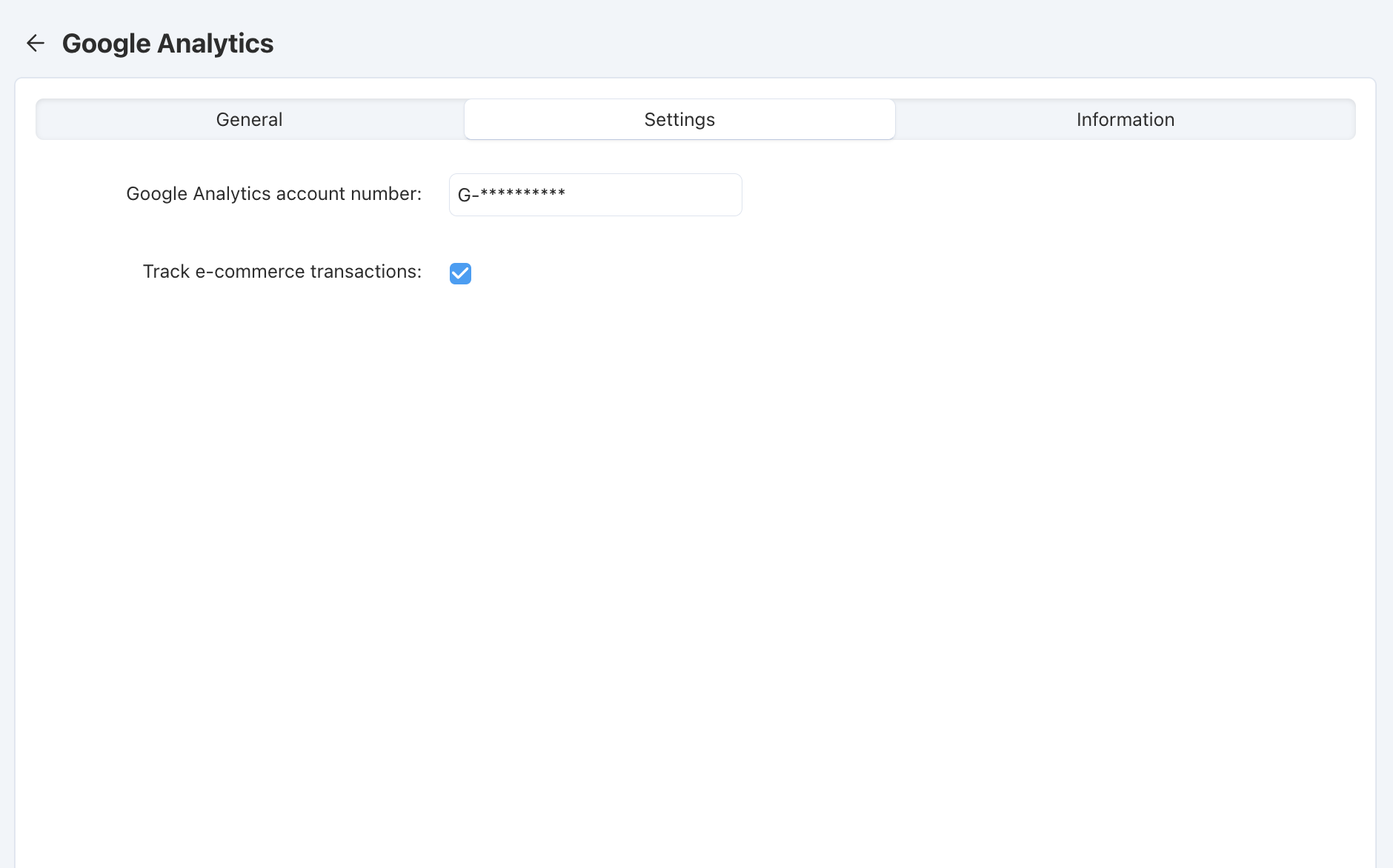 Set up Google Analytics add-on