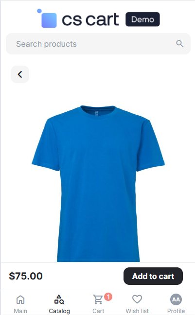 Show header in mobile view.