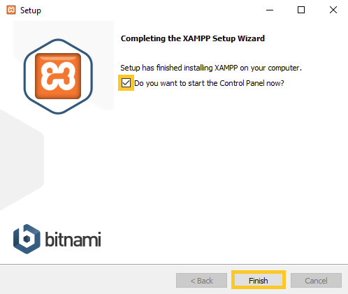 Launching XAMPP