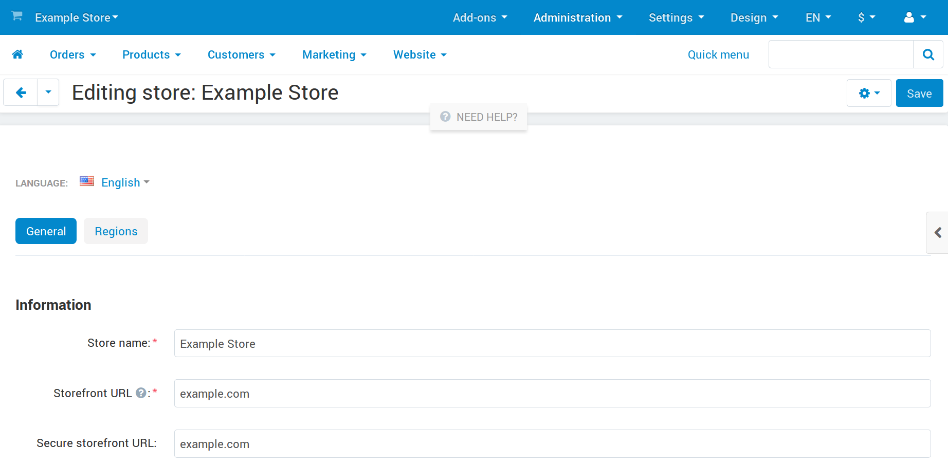 Changing domain name in CS-Cart.